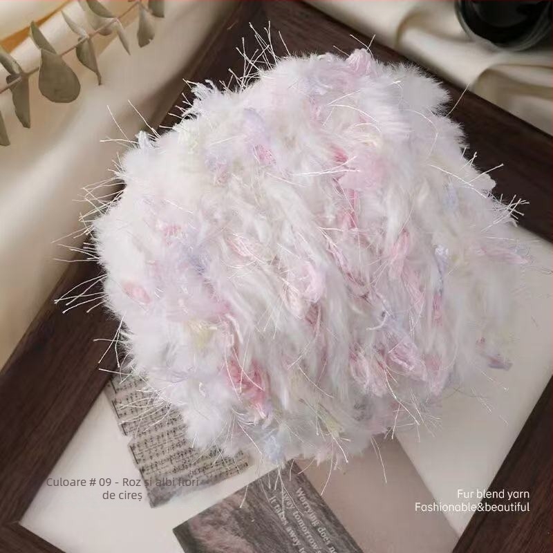 Fire Mohair Worsted pentru tricotat — certificat sigur pentru bebeluși, fir DIY, torsionare fină, fir tubular, ghem de fir