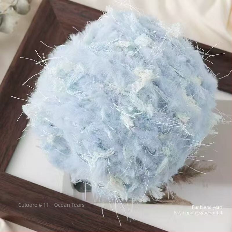 Fire Mohair Worsted pentru tricotat — certificat sigur pentru bebeluși, fir DIY, torsionare fină, fir tubular, ghem de fir