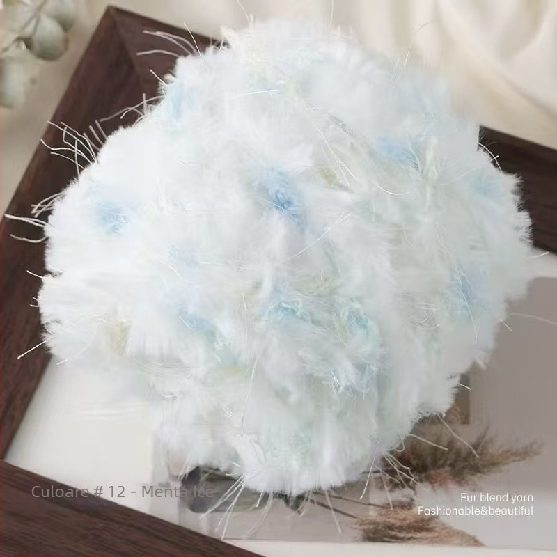 Fire Mohair Worsted pentru tricotat — certificat sigur pentru bebeluși, fir DIY, torsionare fină, fir tubular, ghem de fir