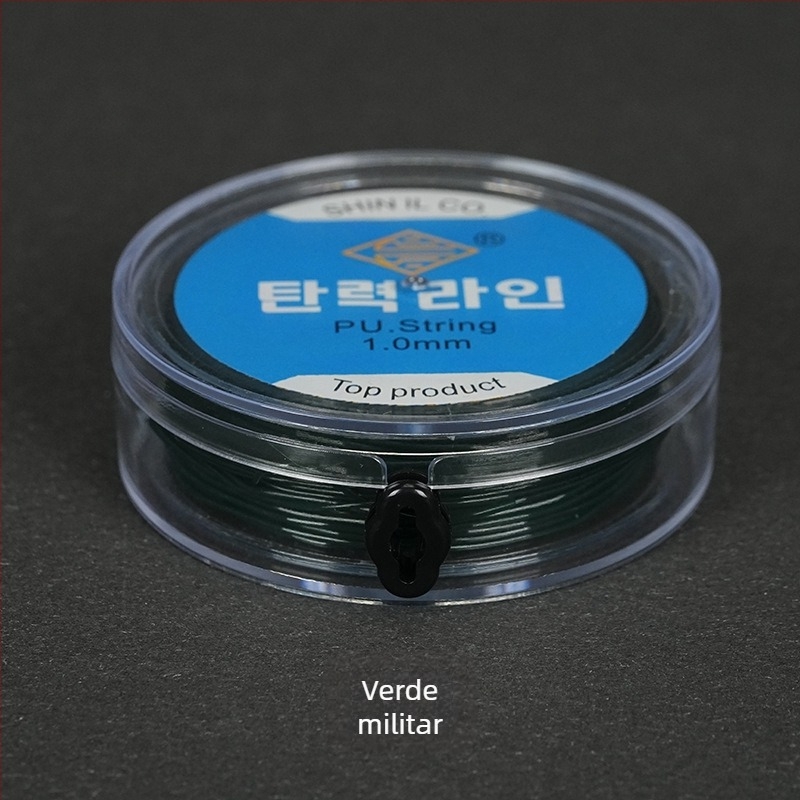 Fir elastic de pescuit cu filament rotund transparent și mărgele cristal, tricotat manual din spandex