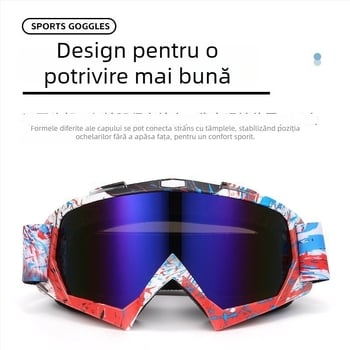 Ochelari de protecție pentru ciclism în aer liber și motocicletă, model MJ16, unisex, anti vânt, compatibili cu lentilele de dioptrii