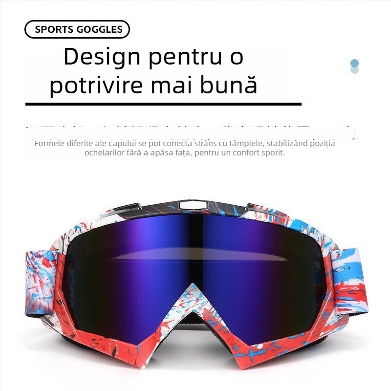 Ochelari de protecție pentru ciclism în aer liber și motocicletă, model MJ16, unisex, anti vânt, compatibili cu lentilele de dioptrii