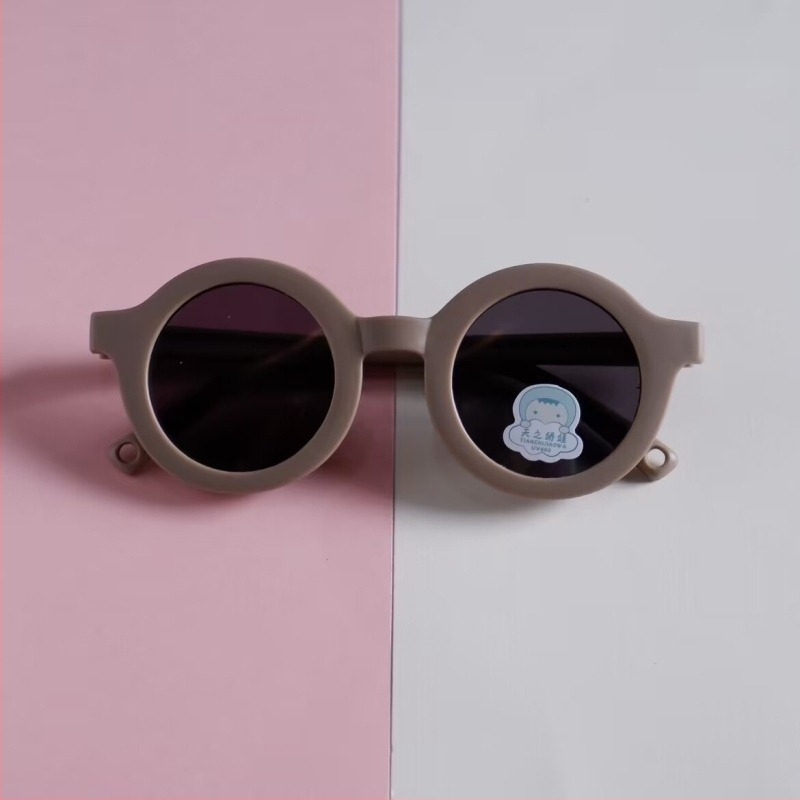 Ochelari de soare pentru copii polarizați, ramă rotundă – lentile TAC UV400, cadru complet