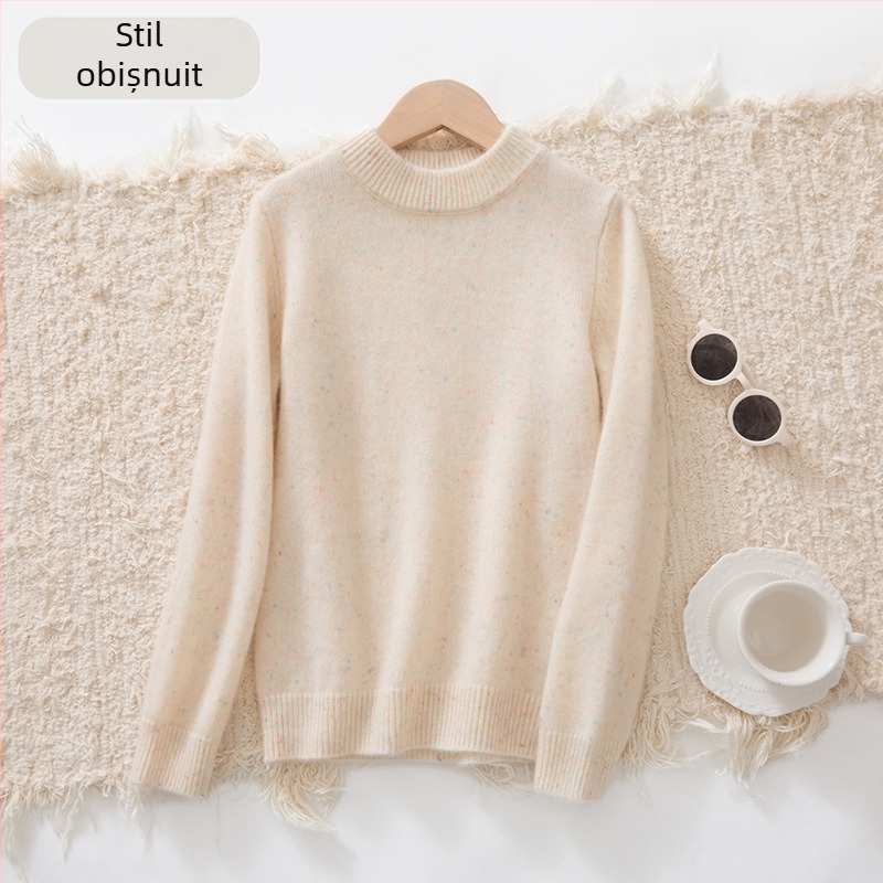 Pulover pentru copii din cașmir, gros, unisex, mâneci lungi