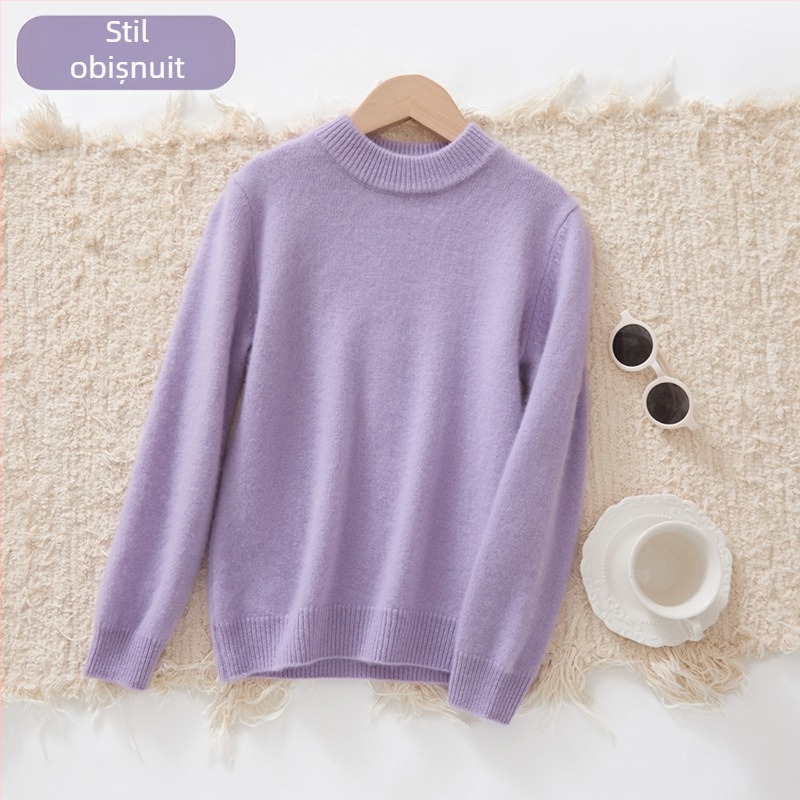 Pulover pentru copii din cașmir, gros, unisex, mâneci lungi