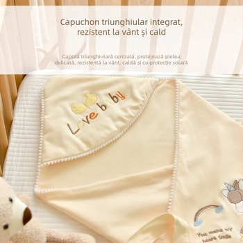 Cuvertură pentru nou-născuți din bumbac 100%, umplutură din bumbac, țesătură din bumbac, 0,55–1,0 kg, iarnă