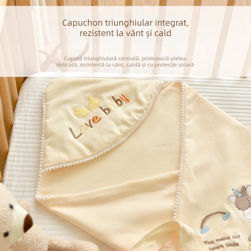 Cuvertură pentru nou-născuți din bumbac 100%, umplutură din bumbac, țesătură din bumbac, 0,55–1,0 kg, iarnă