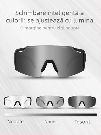 BF610 Ochelari de ciclism zi/noapte, fotocromici, protecție la vânt, pentru sporturi în aer liber, unisex, material PC, lentile interschimbabile, compatibile cu lentile de corecție
