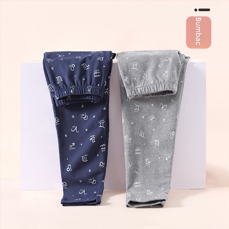 Pantaloni lungi de bumbac pentru băieți, talie medie, 100% bumbac, Toamnă–Iarnă, 3–8 ani