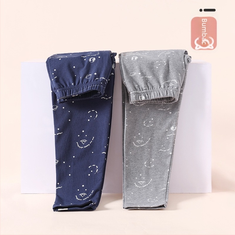 Pantaloni lungi de bumbac pentru băieți, talie medie, 100% bumbac, Toamnă–Iarnă, 3–8 ani