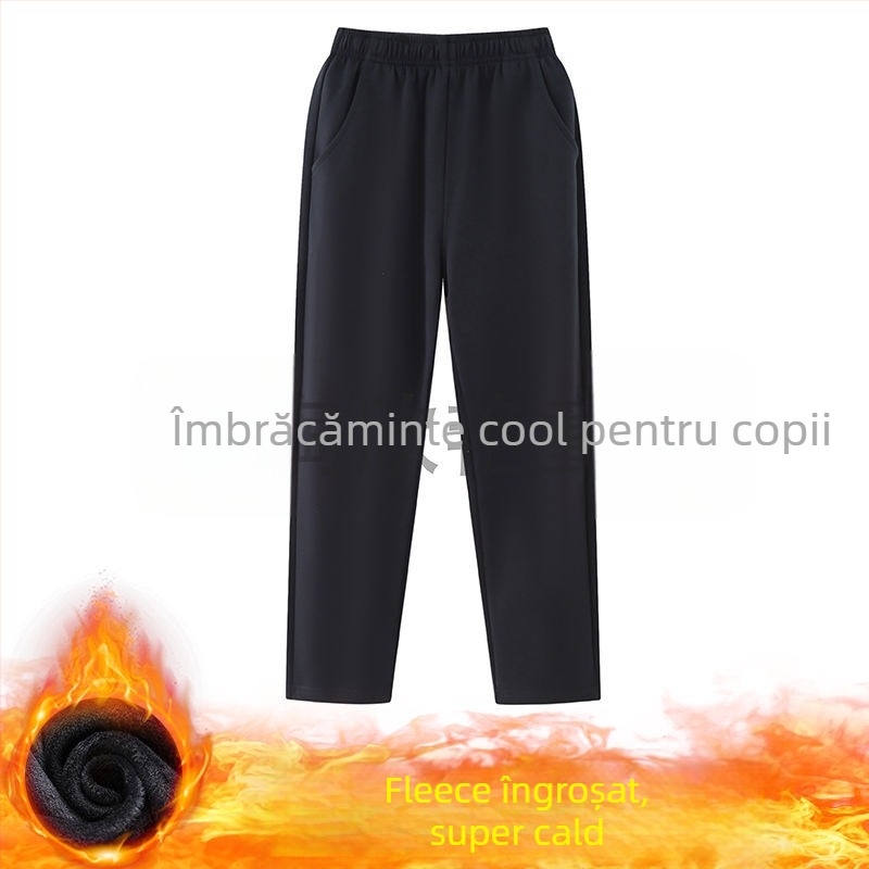 Set de uniformă școlară din două piese, cu căptușeală de fleece, pentru elevi de gimnaziu, toamnă–iarnă, stil colegiu, unisex