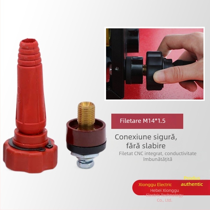 Accesorii Hengshengtai pentru mașini de sudură — cuplă de cablu de sudură din cupru, DKJ10-25 35-50 bază de interfață