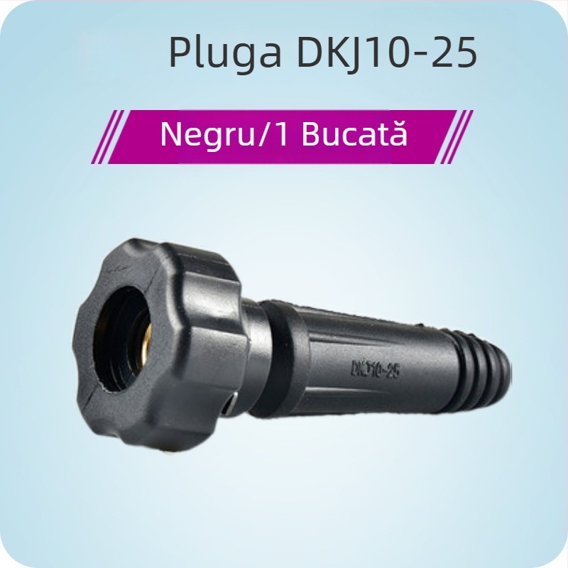 Accesorii Hengshengtai pentru mașini de sudură — cuplă de cablu de sudură din cupru, DKJ10-25 35-50 bază de interfață