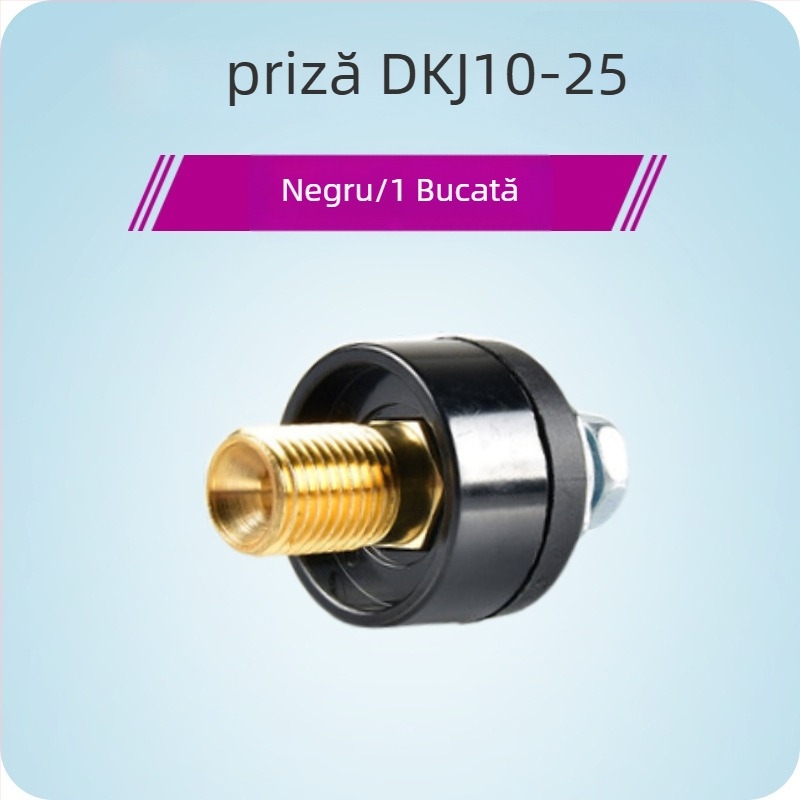 Accesorii Hengshengtai pentru mașini de sudură — cuplă de cablu de sudură din cupru, DKJ10-25 35-50 bază de interfață