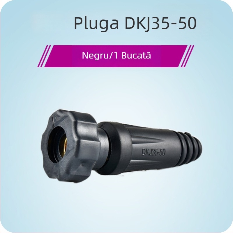 Accesorii Hengshengtai pentru mașini de sudură — cuplă de cablu de sudură din cupru, DKJ10-25 35-50 bază de interfață