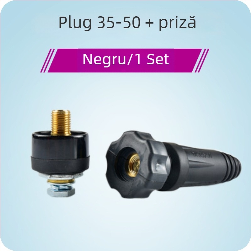 Accesorii Hengshengtai pentru mașini de sudură — cuplă de cablu de sudură din cupru, DKJ10-25 35-50 bază de interfață