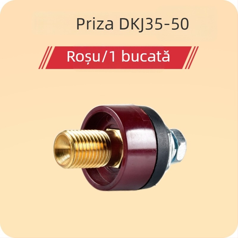 Accesorii Hengshengtai pentru mașini de sudură — cuplă de cablu de sudură din cupru, DKJ10-25 35-50 bază de interfață