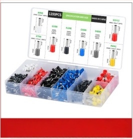 Set de clește sertizor pentru terminal tubular european, 1200 buc., HSC8 6-4A, CHKISA