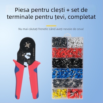 Set de clește sertizor pentru terminal tubular european, 1200 buc., HSC8 6-4A, CHKISA