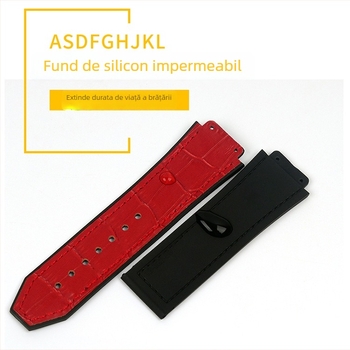 Brățară de ceas din piele naturală Ming Ting, interfață cu șurub cap convex, stil street/neutral/influencer, sezon iarnă 2023