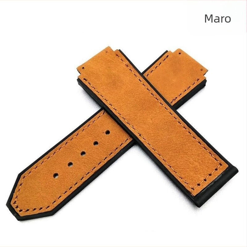 Brățară de ceas din piele naturală Ming Ting, interfață cu șurub cap convex, stil street/neutral/influencer, sezon iarnă 2023