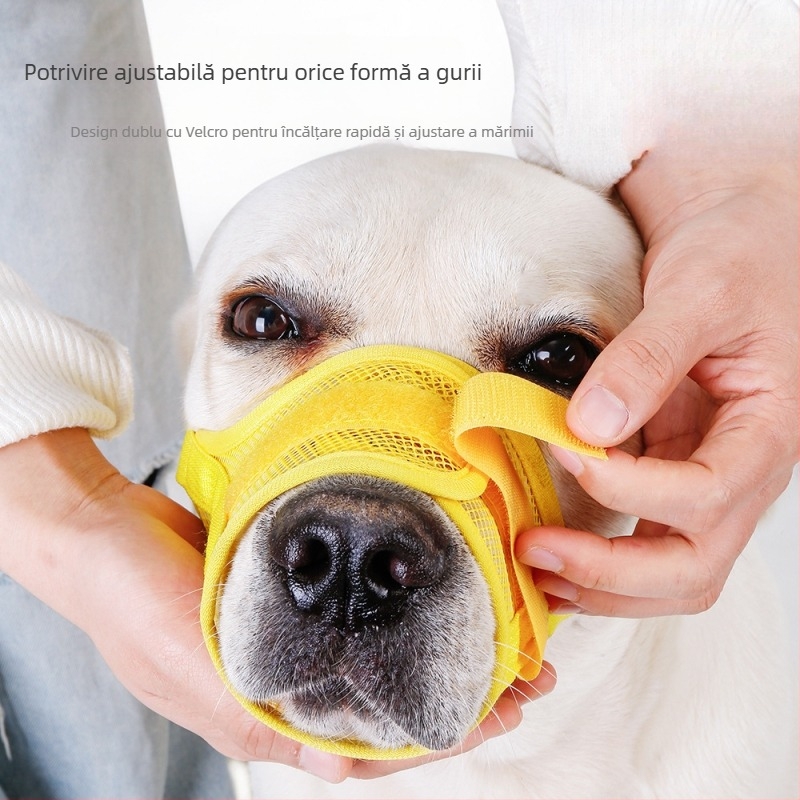 Botniță Petleha pentru câini, din poliester, respirabilă, anti-mușcătură