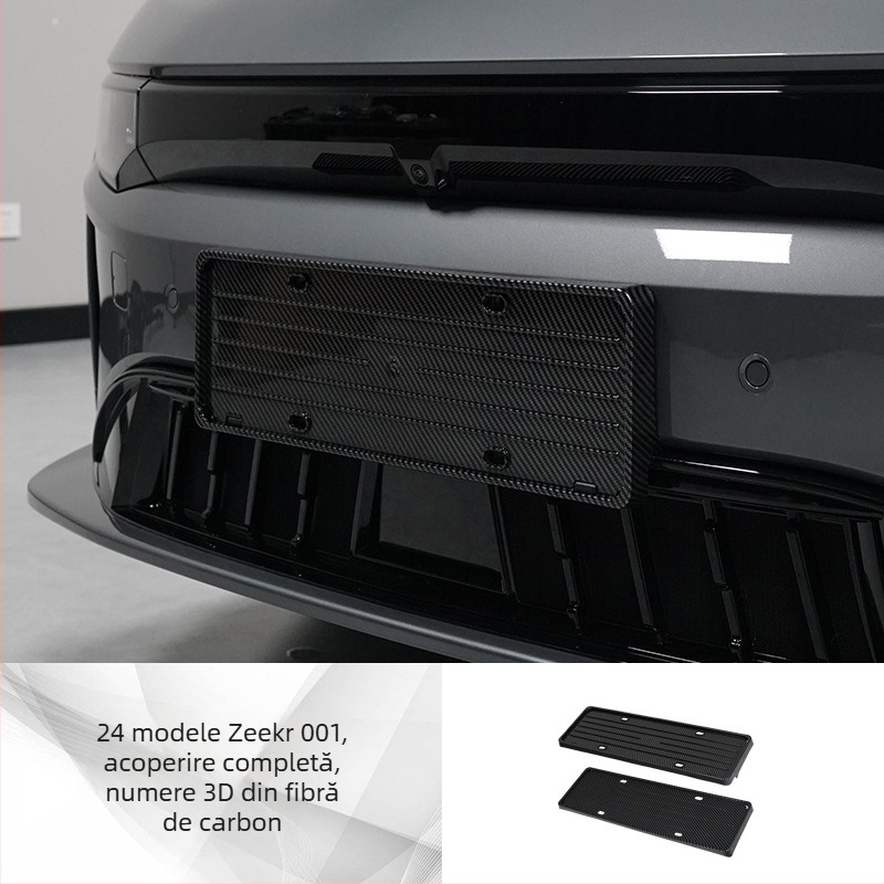 Cadru pentru plăcuța de înmatriculare Zeekr 001/007/X (2021–2024), plastic, brand Tengyun