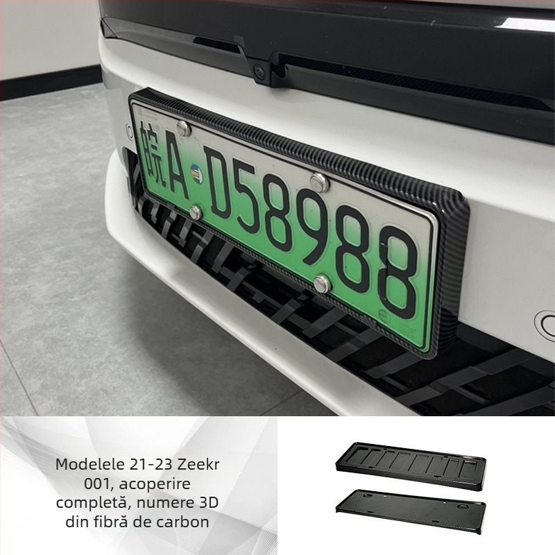 Cadru pentru plăcuța de înmatriculare Zeekr 001/007/X (2021–2024), plastic, brand Tengyun