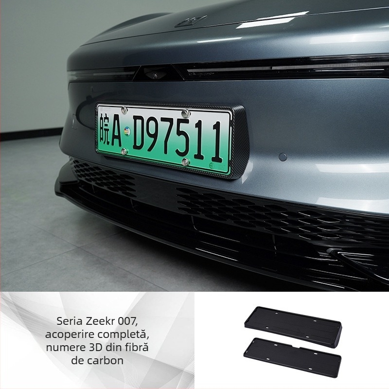 Cadru pentru plăcuța de înmatriculare Zeekr 001/007/X (2021–2024), plastic, brand Tengyun