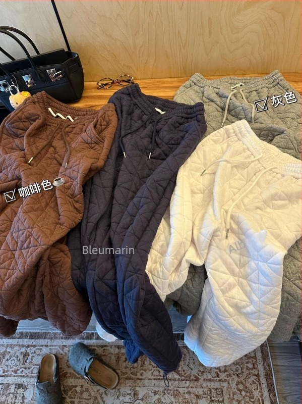 Pantaloni de damă din bumbac căptuți, groși pentru iarnă 2025, croială dreaptă, talie elastică