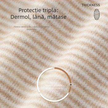 Pantaloni termici pentru copii din cașmir, dublu strat, toamnă-iarnă, unisex, talie medie