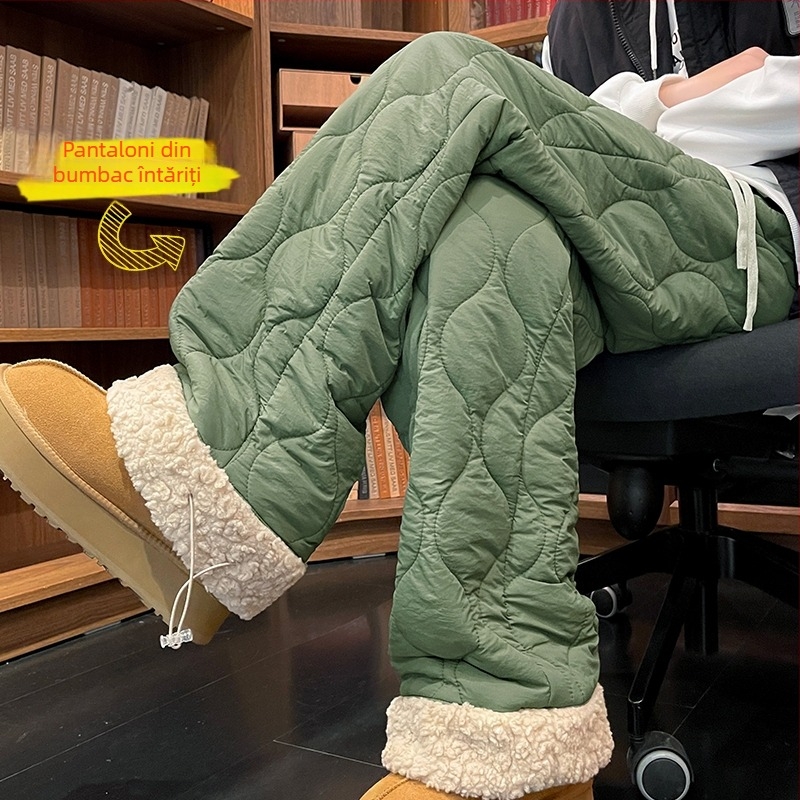 Pantaloni de schi pentru femei, căptușiți cu fleece, umpluți cu nylon, rezistenți la vânt și calzi la -40°C