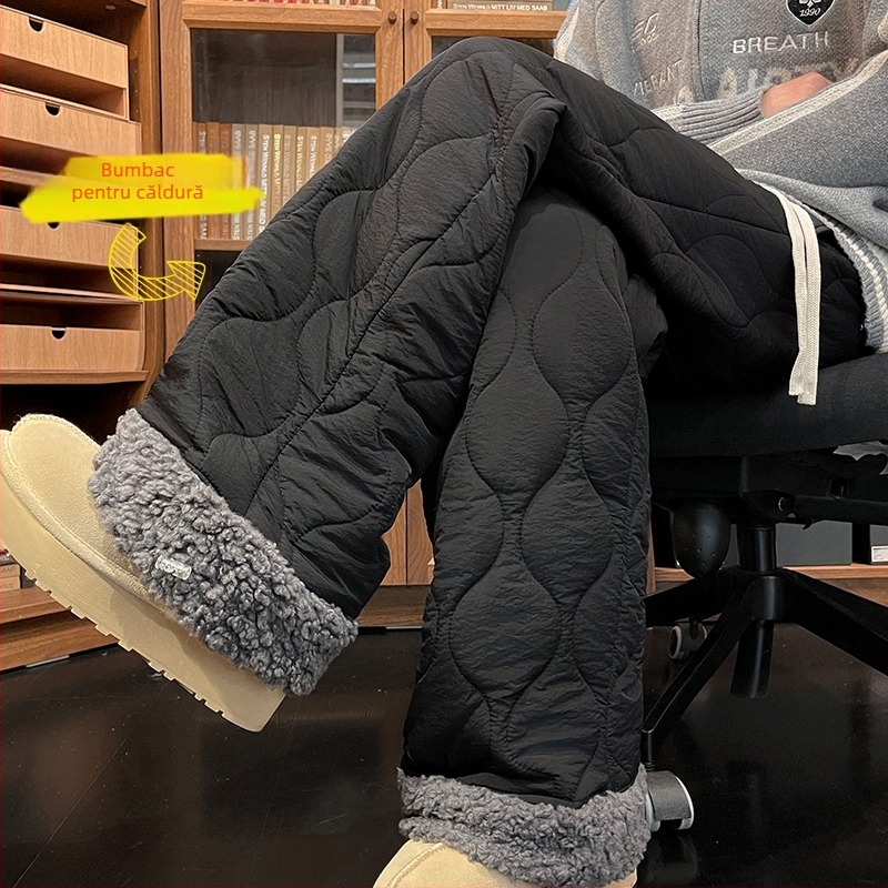 Pantaloni de schi pentru femei, căptușiți cu fleece, umpluți cu nylon, rezistenți la vânt și calzi la -40°C