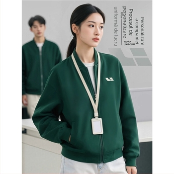 Hanorac-pulover din fleece, în stil cardigan, cu guler înalt și mâneci lungi