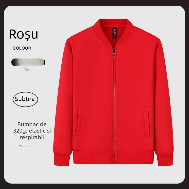 Hanorac-pulover din fleece, în stil cardigan, cu guler înalt și mâneci lungi