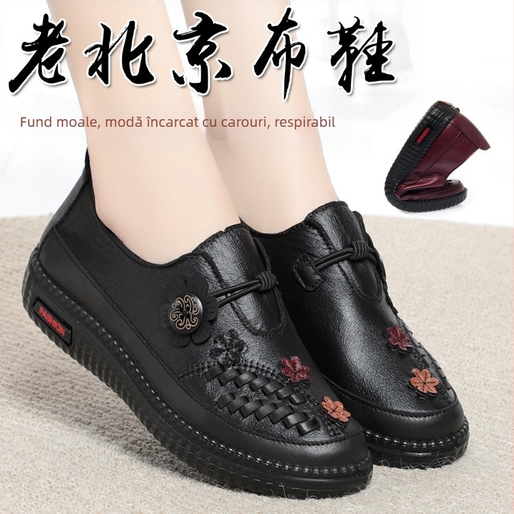 Pantofi din pânză pentru femei, respirabili, impermeabili, talpă din cauciuc vulcanizat, talpă plată