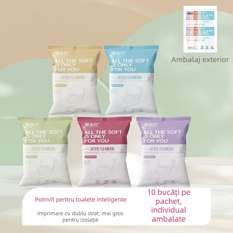 Set de pat de unică folosință pentru călătorii: cearșaf, husă de cuvertură, fețe de pernă – 4 piese; Material: fibră nețesută; Marcă: Royal Color; Perioadă de valabilitate: 360 zile