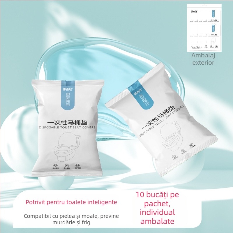 Set de pat de unică folosință pentru călătorii: cearșaf, husă de cuvertură, fețe de pernă – 4 piese; Material: fibră nețesută; Marcă: Royal Color; Perioadă de valabilitate: 360 zile