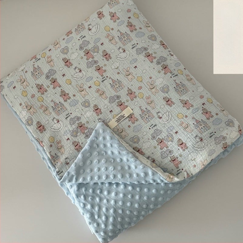 Husă de pilotă reversibilă: o parte 100% bumbac dublu-strat cu fir texturat, cealaltă parte bean velvet (100% poliester); INS stil, 1,5–2,0 kg, imprimare reactive