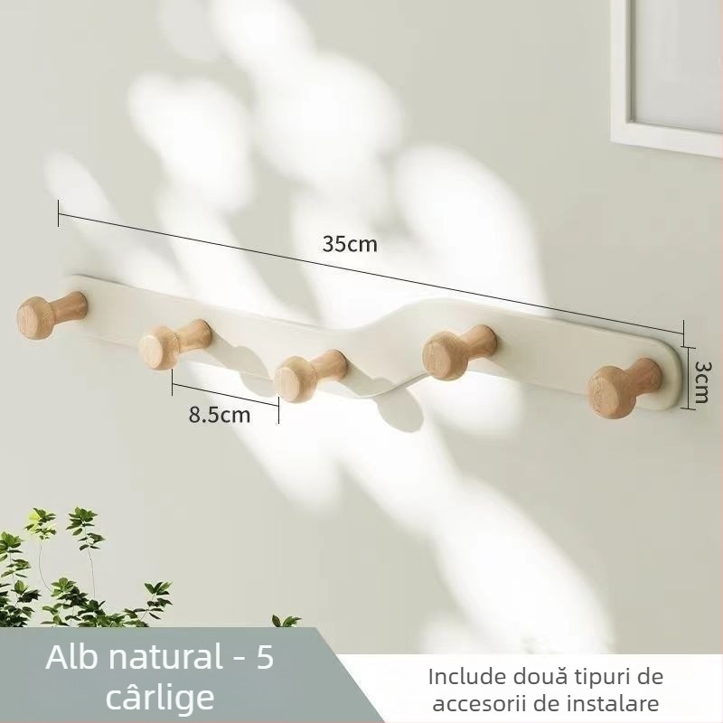 Cuier de ușă din fier, cu mai multe rânduri, agățare din spatele ușii, capacitate 10 kg, stil minimalist modern