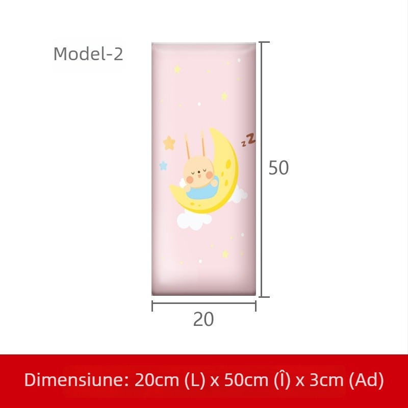 Tatami – perete moale înconjurător pentru pat cu piele PU - Stil modern; potrivit pentru living, dormitor, birou, restaurant, hol, balcon și spații comerciale