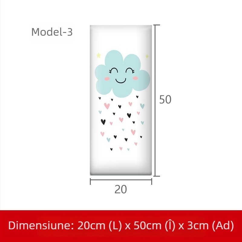 Tatami – perete moale înconjurător pentru pat cu piele PU - Stil modern; potrivit pentru living, dormitor, birou, restaurant, hol, balcon și spații comerciale