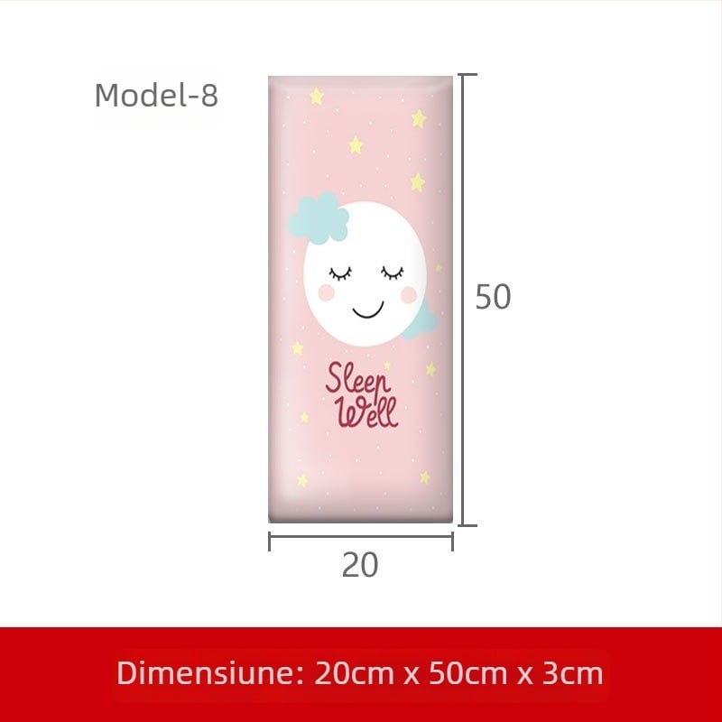 Tatami – perete moale înconjurător pentru pat cu piele PU - Stil modern; potrivit pentru living, dormitor, birou, restaurant, hol, balcon și spații comerciale