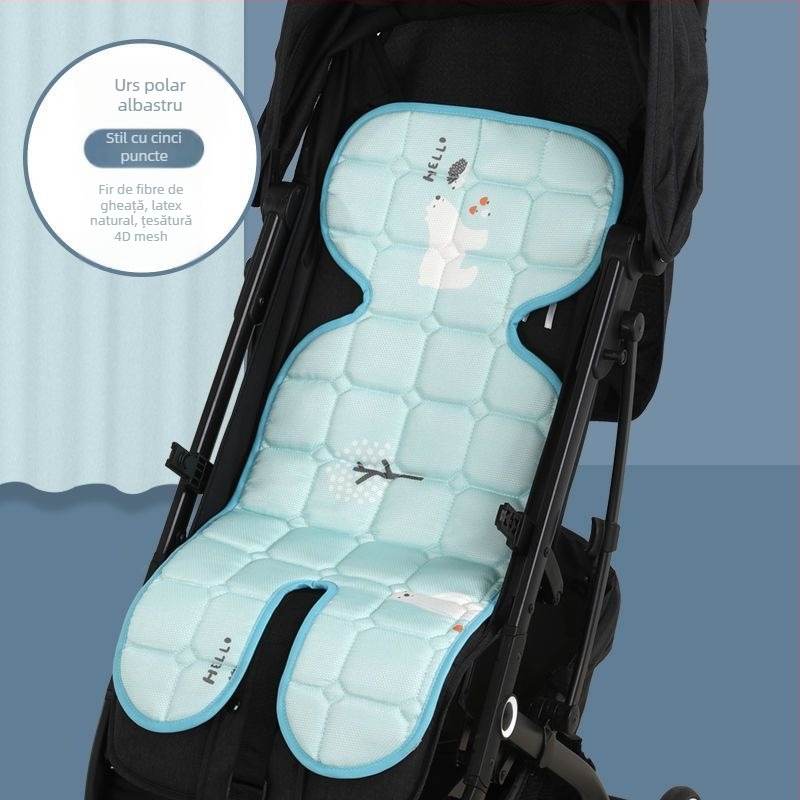 Aimeng Pernă pentru scaunul de cărucior al bebelușului – din in, pentru 0–1 ani, senzație de răcoare