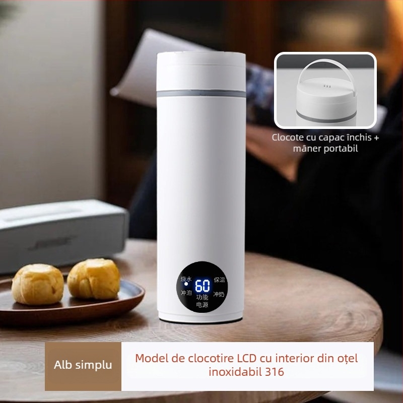 Edelle cană electrică pentru încălzire a apei, cu afișaj digital, portabilă pentru călătorii, sub 1000W, capacitate sub 1L