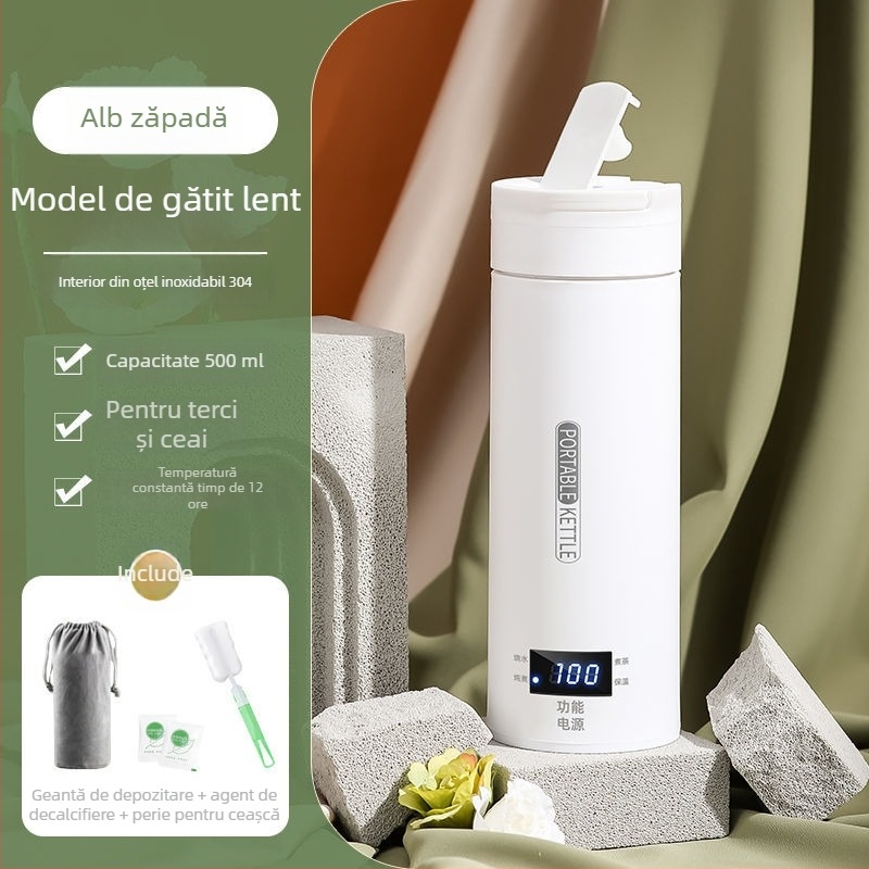 Edelle cană electrică pentru încălzire a apei, cu afișaj digital, portabilă pentru călătorii, sub 1000W, capacitate sub 1L