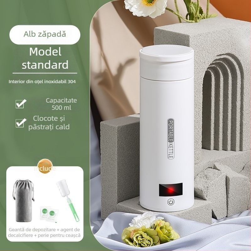 Edelle cană electrică pentru încălzire a apei, cu afișaj digital, portabilă pentru călătorii, sub 1000W, capacitate sub 1L