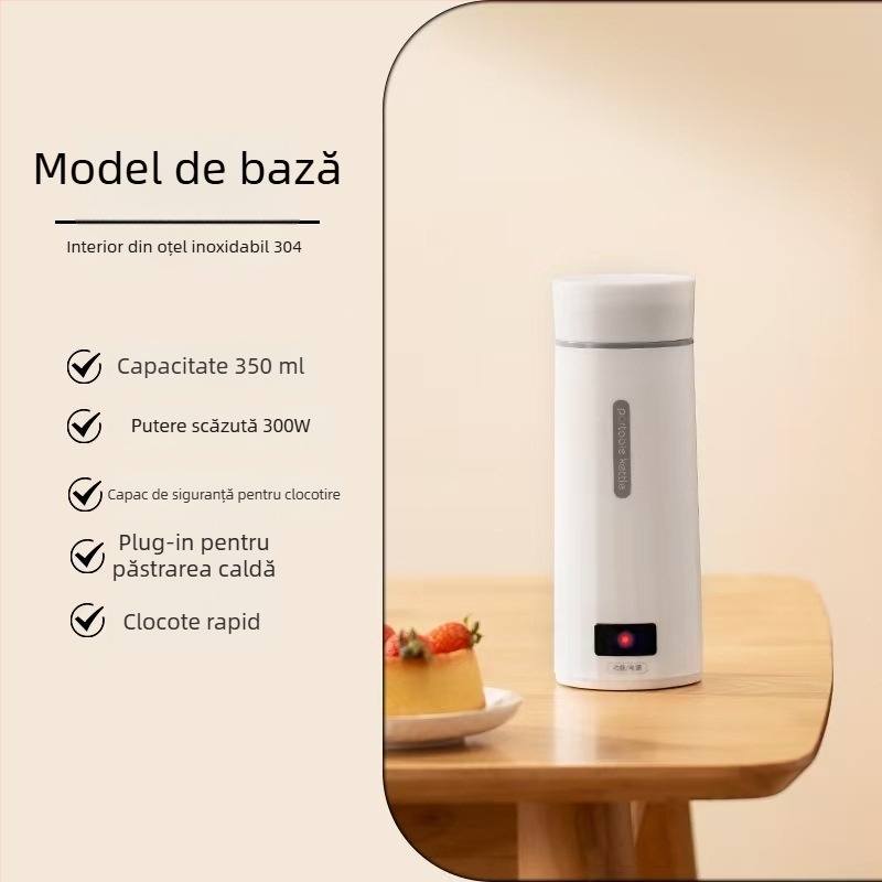 Edelle cană electrică pentru încălzire a apei, cu afișaj digital, portabilă pentru călătorii, sub 1000W, capacitate sub 1L
