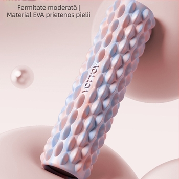 Rolă de spumă pentru relaxarea mușchilor, masajul spatelui și subțierea picioarelor – Material: Mătase florală; Brand: Altul