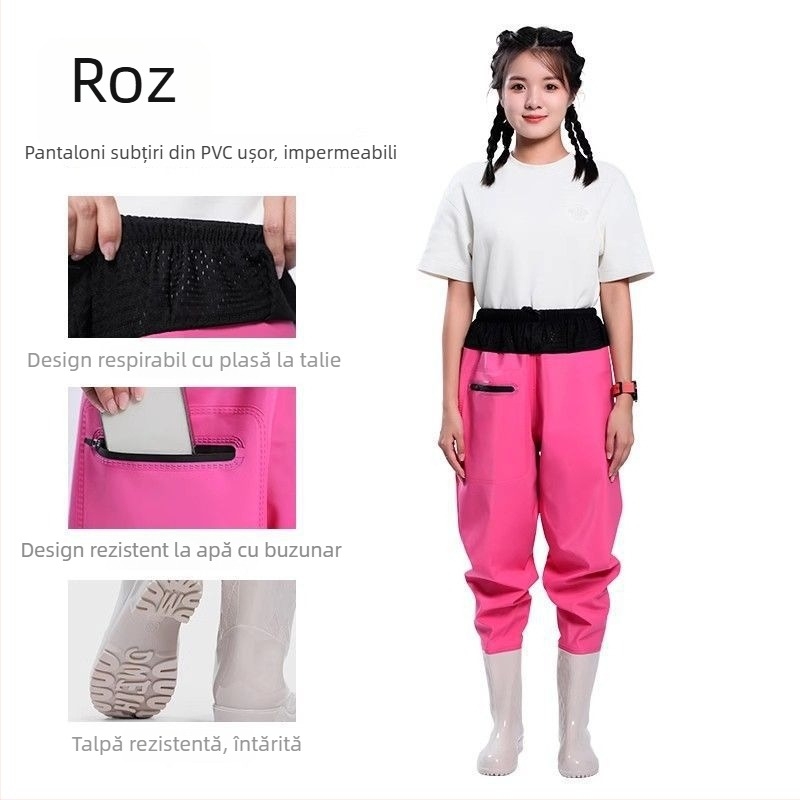 Îmbrăcăminte de pescuit – pantaloni pentru apă uscați rapid, pantaloni de ploaie integrali, pantofi de apă pentru primăvară